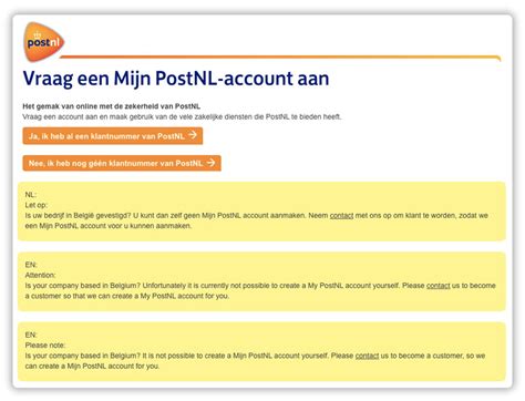 postnl account.